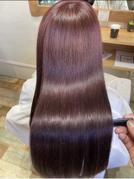 ニコ ヘアリラクゼーション(Nico hair relaxation) 大人かわいい小顔ペールパープルカラーストレートロング