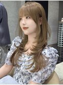 ハッシュカット×レイヤー×ブリーチなしダブルカラー 髪質改善