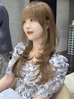 ロンド ジュルード 名古屋(Lond jeloud)&nbsp;ハッシュカット×レイヤー×ブリーチなしダブルカラー 髪質改善