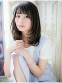 mod's姪浜/小顔前下がりワンカール美髪顔周りレイヤーカットi
