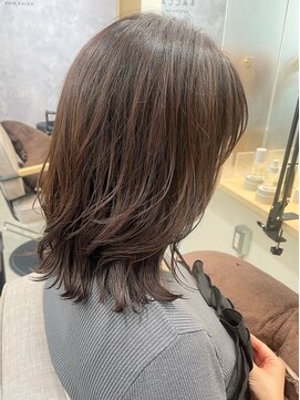 バッカ 横浜桜木町店(BACCA) くびれロブ、ラベンダーアッシュ