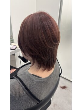 ゴウトゥデイシェアサロン 町田店(GO TODAY SHAiRE SALON) ショートウルフ/ピンクブラウン