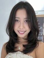 アンダーバーホワイト モデ 富田林店(_WHITE mode) ハイライトカラーミルクティーベージュレイヤーカット