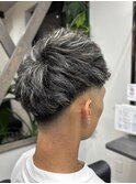 ホワイト系メッシュキャップ