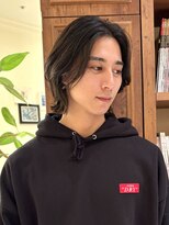 ビュートリアム265(BEAUTRIUM 265) メンズヘア センターパート レイヤーボブ 銀座 ストレート