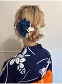 浴衣の着付けとヘアセット◎