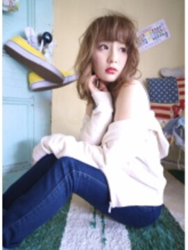 マノン バイ エイチ(MANON by H) 《MANON》アッシュベージュ×ふわふわカール