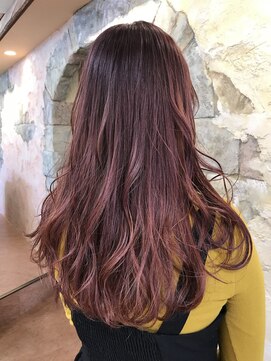 クレドガーデン 綾瀬店(CRED GARDEN) バレイヤージュ×ベリーピンク