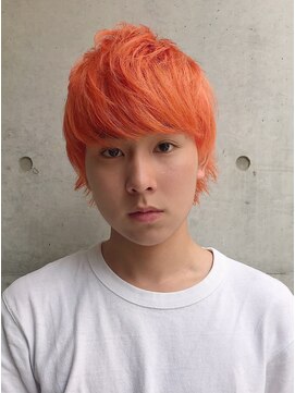 ヴィレッタ(VIRETTA) ショートウルフ × シャーベットオレンジ