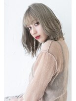 プライズ アイリス 池袋東口店(prize Iris)&nbsp;ハイトーングレージュダブルカラーグレージュオルチャンスタイル