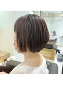 ひし形ボブ×アッシュベージュ★☆