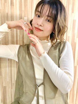 ブゾン(buZon) 【buZonブゾン】ウェーブボブ×シャドールーツ