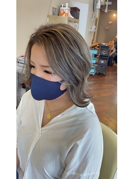 マーブルズ 横浜店(marbles) 白髪ぼかしにもok!! ハイライトカラー/オリーブグレージュ[横浜]