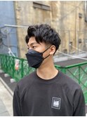 日本橋ビジネスマンヘアスタイル刈り上げアップバング