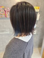 ヘア ケア ディエイチケー(HAIR CARE DHK) イヤリングカラー×ブルー