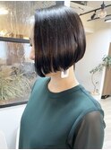《knit銀座 佐野元気》黒髪20代30代40代前下がりショートボブ