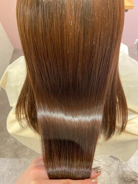 ムーン(moon) #ロングヘア #グレージュカラー #ボブウルフ#ココアベージュ