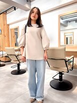 リノショアーズ 元町店(RINOSHORES) ブリーチなしダブルカラーヘルシー顔まわりレイヤー暗めカラー