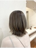 【nex 表参道】白髪ぼかし ハイライト &nbsp;外ハネレイヤー 齋藤