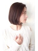 髪質改善大人可愛いショート艶バイオレット20代30代40代