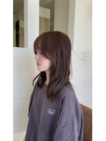 ラブユイット(LOVE HUIT)&nbsp;顔周りカット＆カーキーベージュ