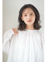 パール(PearL)&nbsp;【PearL】ニュアンスパーマ/黒髪風カラー/ボブルフ/小顔ヘア