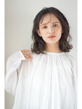 パール(PearL) 【PearL】ニュアンスパーマ/黒髪風カラー/ボブルフ/小顔ヘア