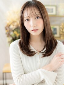 カバーヘア ブリス 上尾西口店(COVER HAIR bliss) うぶバング小顔ワンカールストレートレイヤーa上尾20代30代40代