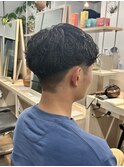 メンズカットツイストスパイラルパーマニュアンスパーマショート