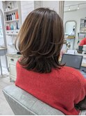大人可愛い定番のミディアムくびれヘアー◇