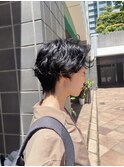 【RYOHEI】ニュアンスパーマショートウルフ_レイヤーカット