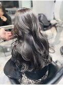 【HIROMI指名】ダークグレージュ/韓国風フェザーレイヤー