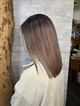 スロウ(slow) バレイヤージュ×ミルクティーベージュ