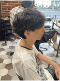 緩め波巻きパーマ/MEN'S HAIR 