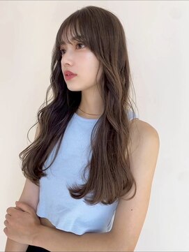 コア銀座メゾン(COA GINZA Maison) 髪質改善レイヤーカット前髪カット顔周りレイヤー暗めカラー銀座