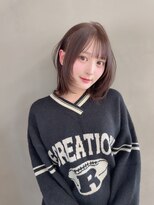 カシュカシュ 表参道(cache cache)&nbsp;幅広い年代にフィットするボブレイヤー/オリーブカラーボブ/ロブ