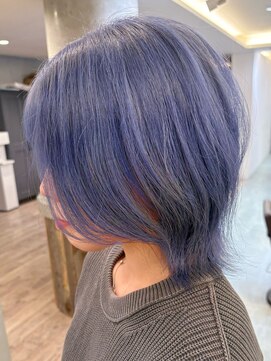 ルーブ トウキョウ(Loob. TOKYO) 色落ちシルバーに！？ 『アッシュブルー』