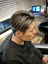 キタセンジュバーバー バイ ティーズ(KITASENJU BARBER by T's)&nbsp;シャドウルーツ　バレイヤージュ　グレージュ