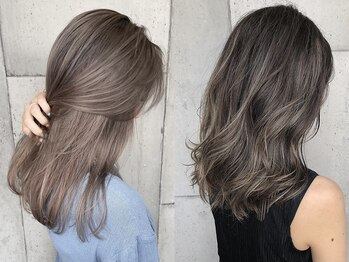 ルモア(RUMOR)の写真/ハイトーンカラーや絶妙なカラーが大好評◎海外風カラーやハイライトもケアブリーチで上質なカラーに♪