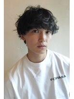 フィルムス 大阪本町(FILMS) men's/顔周り/ニュアンスパーマ/黒染め/韓国/ダウンパーマ
