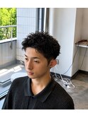 スパイキーショートピンパーマ
