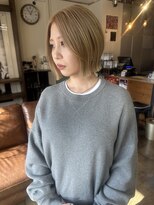 コレットヘアー ザモリオカ(Colette HAIR the MORIOKA) milktea beige×mini bob