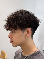 フィフス 渋谷(fifth) 渋谷スペインカールメンズパーマフリンジカットテーパーフェード