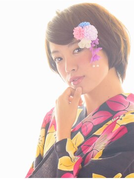 ヘアーサロン ラフリジー(Loufreasy) 前髪アレンジで可愛く浴衣スタイル！