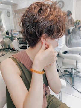 ヘアアンドデイスパ アグー(hair&dayspa AGU) 【横須賀中央　AGU】ハンサムマッシュ3Dカラーゆるふわショート