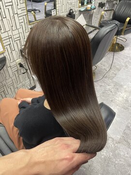 アローズ 久留米店(arose) 30代40代暗髪☆大人可愛いなみなみウェーブロング