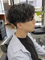 ロンド ローガン 名駅(Lond LOGAN)&nbsp;波巻きスパイラルパーマ/メンズ/カット/眉毛