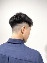 レンゲン(LENGEN) 束感刈り上げビジネス七三ツーブロックアップバング１０５０