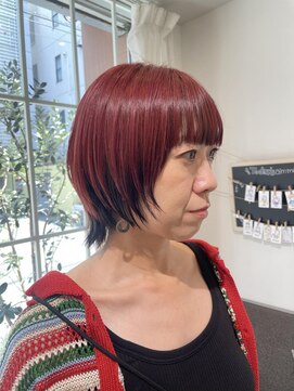 ネオリーブアイム 横浜西口店(Neolive aim) アンブレラカラー☆レッド【横浜】