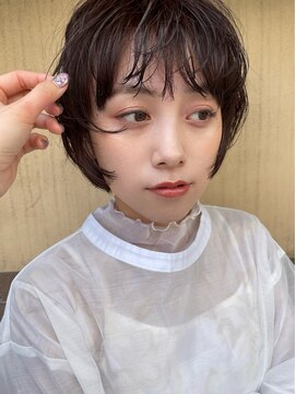 サンド 表参道(sand) 表参道ブリーチダブルカラーショートボブ